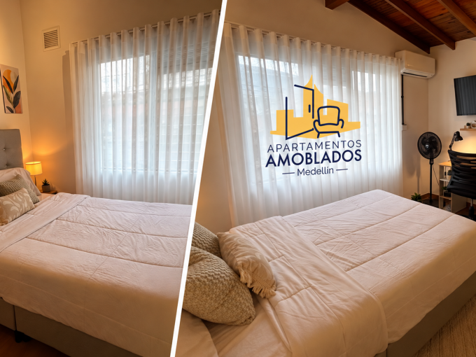 Ambiente del cuarto loft en Laureles, Segundo Parque