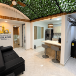 Sala del apartamento amoblado en Santa Fe, Guayabal